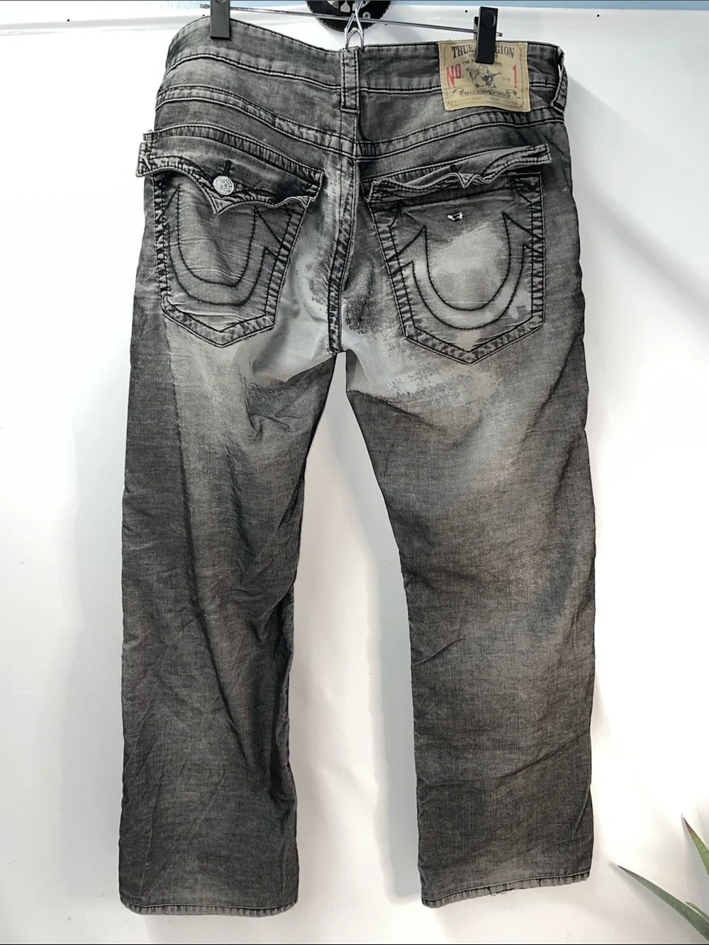 TRUE RELIGION RICKY VELVETY WORN CORDUROY BOOT CUT PANTS FTL-06-137